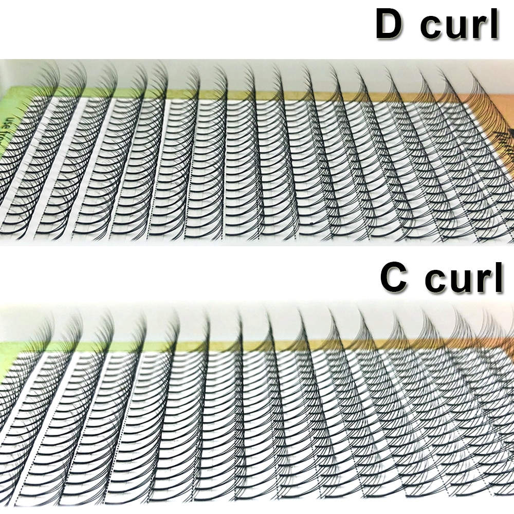 0.7-0.15 mm Thickness Premade Eyelashes 16 Rows Set