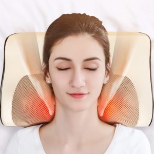 Oreiller chauffant infrarouge pour massage de la nuque et des épaules