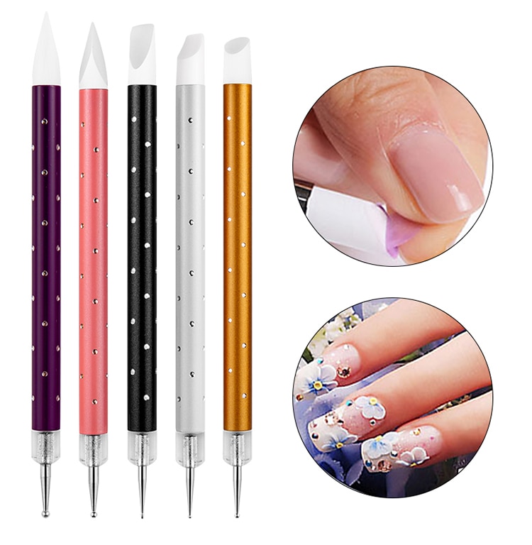 Ensemble de stylos à points colorés pour nail art