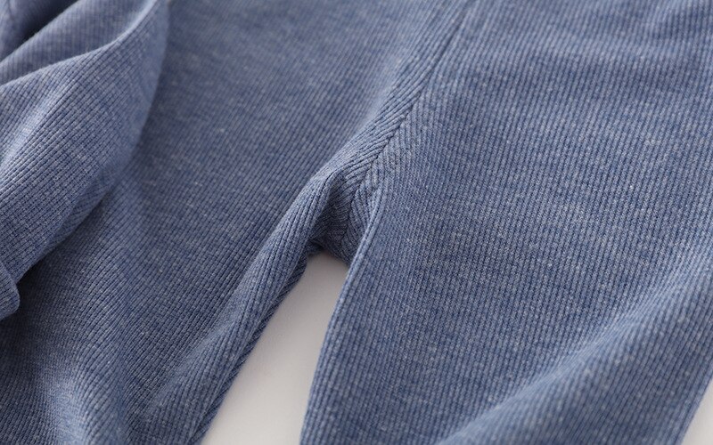 Long Sleeve Solid Color Baby Pajama Set