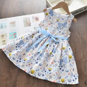 Robe d'été imprimée à fleurs pour fille