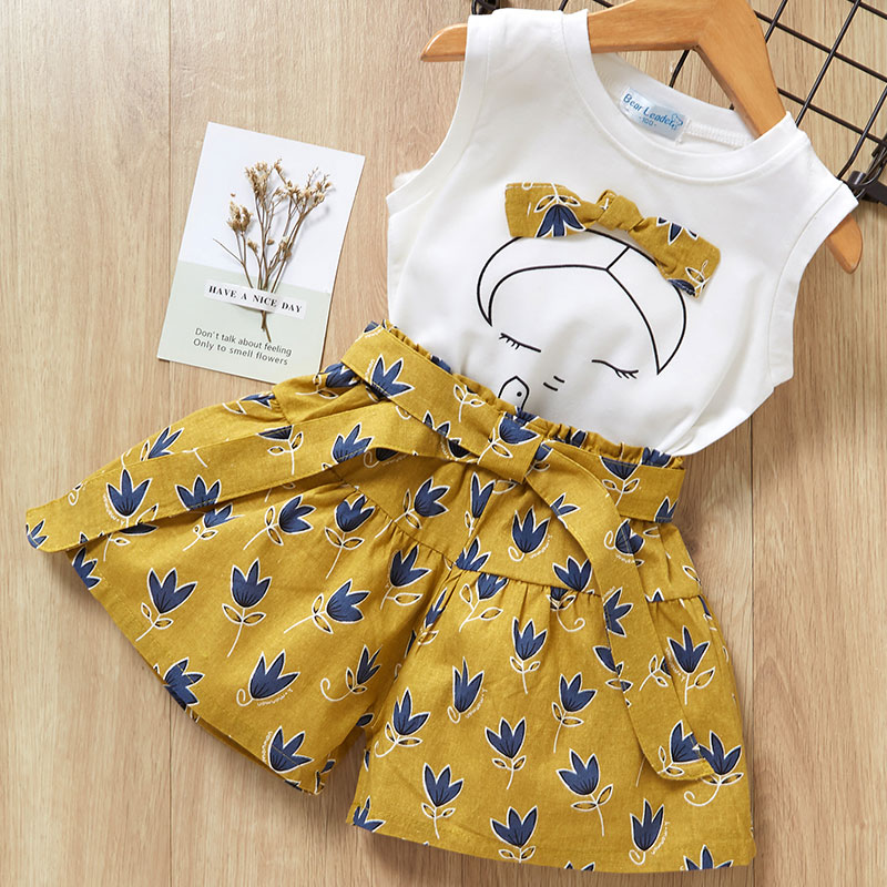 Girls Summer Clothing Set 2 Pcs