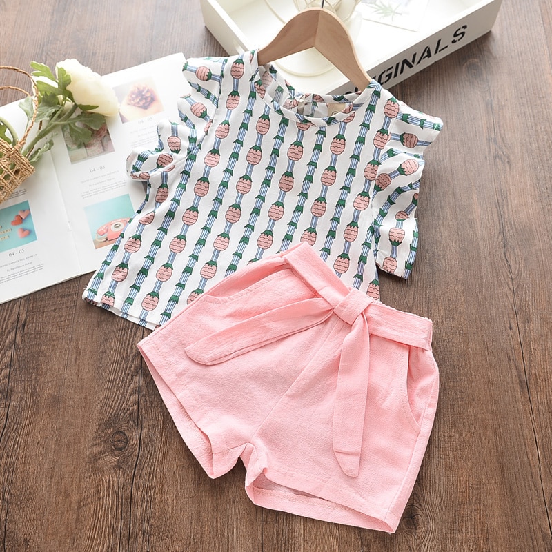 Girls Summer Clothing Set 2 Pcs