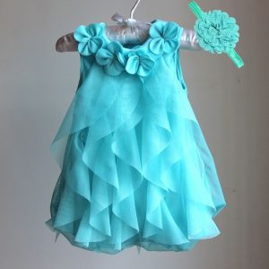 Robe de fête d'été élégante en mousseline à fleurs pour bébé fille