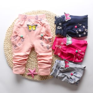 Pantalon à motifs papillons pour bébé fille