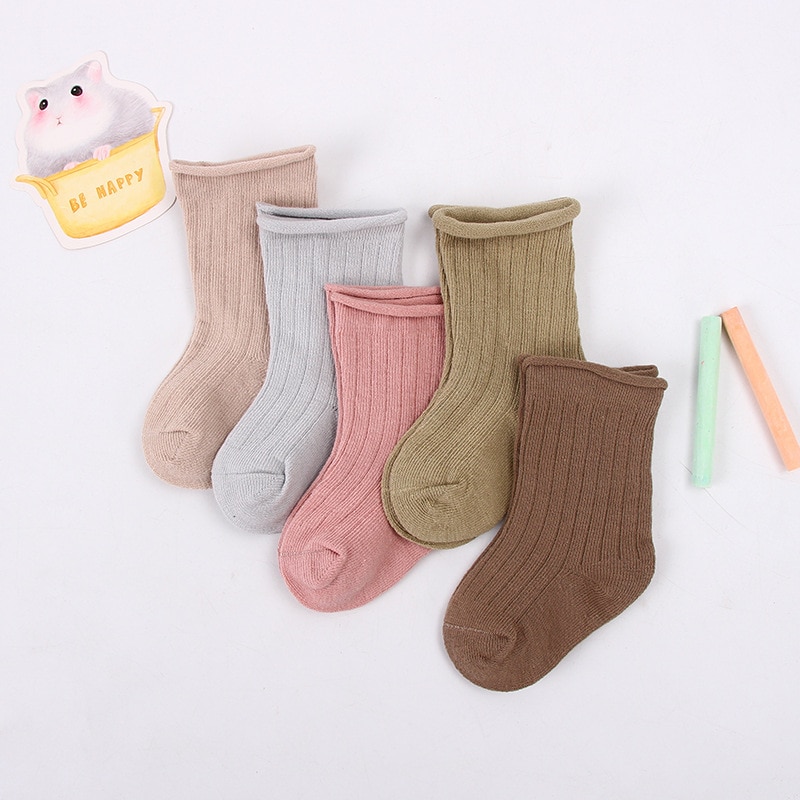 Set of 5 Baby Cotton Socks for Girls Set of 5 Baby Cotton Socks for Girls