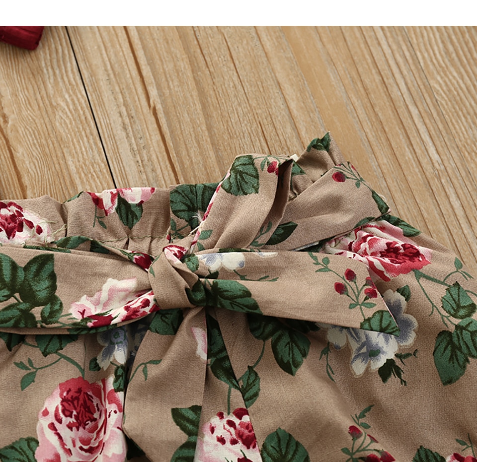 Baby Girl's Romper Shorts Hairband Summer Set Baby Girl's Romper Shorts Hairband Summer Set