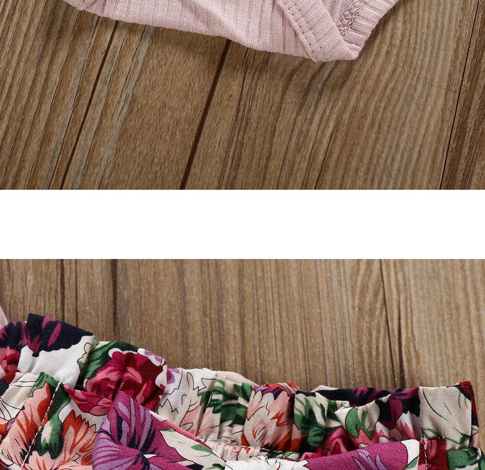 Baby Girl's Romper Shorts Hairband Summer Set Baby Girl's Romper Shorts Hairband Summer Set